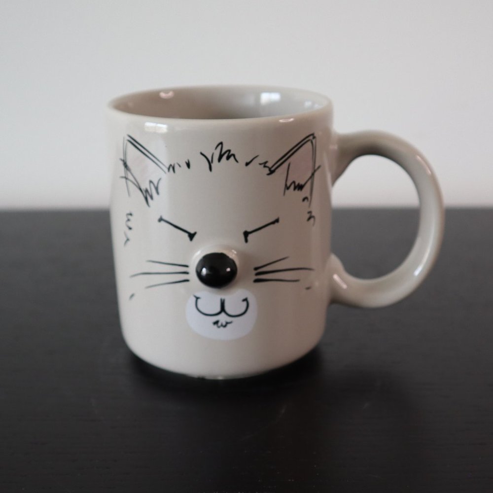 Vintage Cat Mug 3D / Mount Clemens Pottery Cat Mug